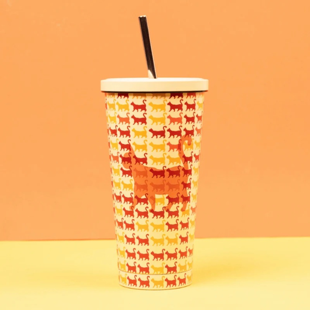 Orange Cat Tumbler